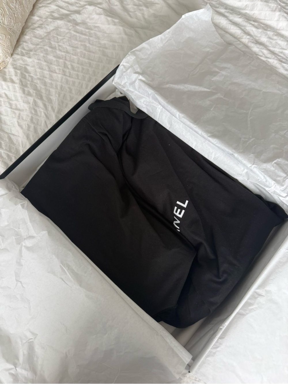 CHANEL Black Rubber Boots with White CC Emblem - Picture 3 of 6